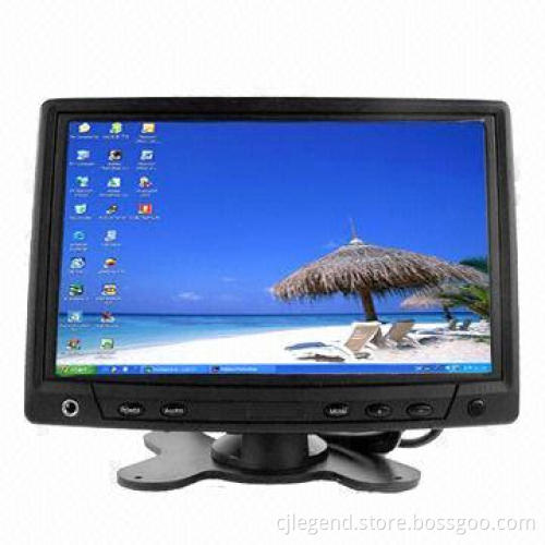 7-inch Industrial LCD Monitor with 4-wire resistive touch panel, support VGA and AV input